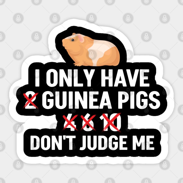 Funny Guinea Pig Owner Sticker by White Martian